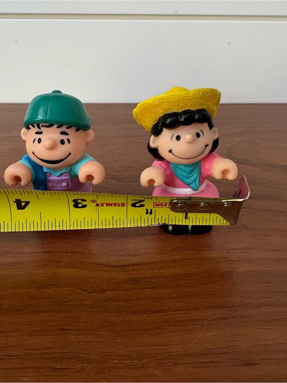 Vintage 1989 McDonald's Happy Meal Peanuts Lucy And Linus Figures Toys Set Pair